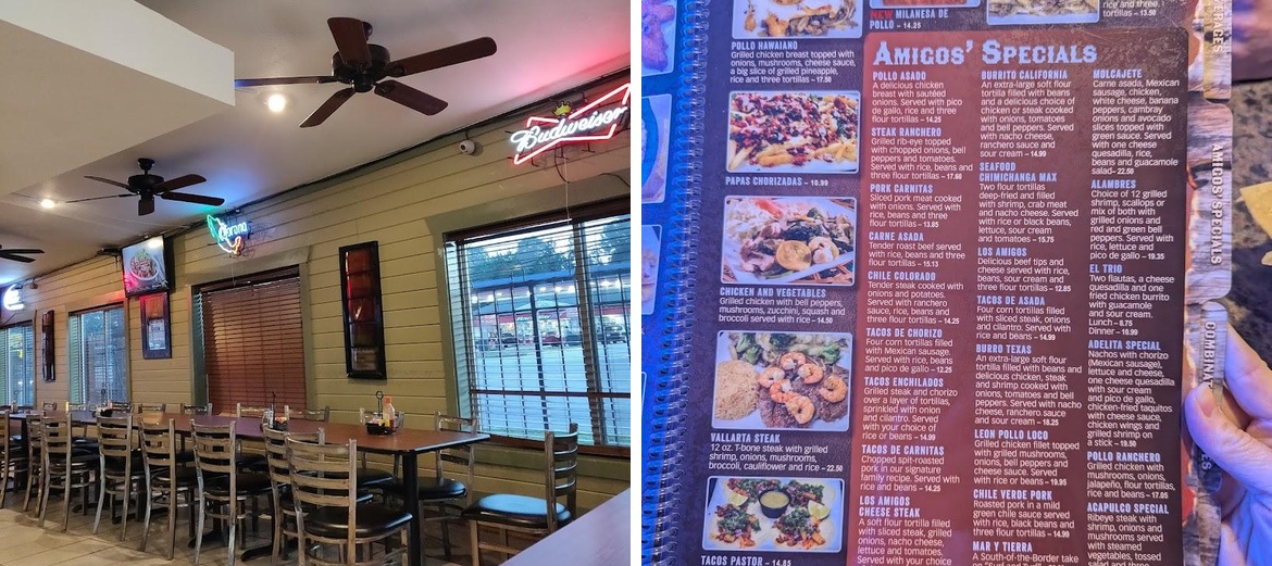 Los Amigos Mexican Restaurant Menu