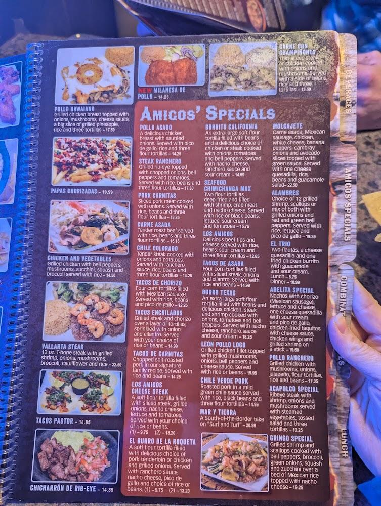 Los Amigos Mexican Restaurant Menu image 1